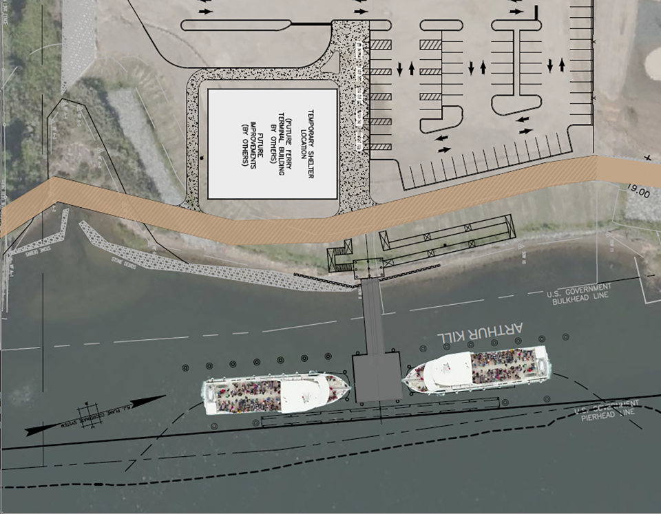 Carteret has gone out to bid on waterside improvements for the planned Carteret Ferry Service Terminal.
