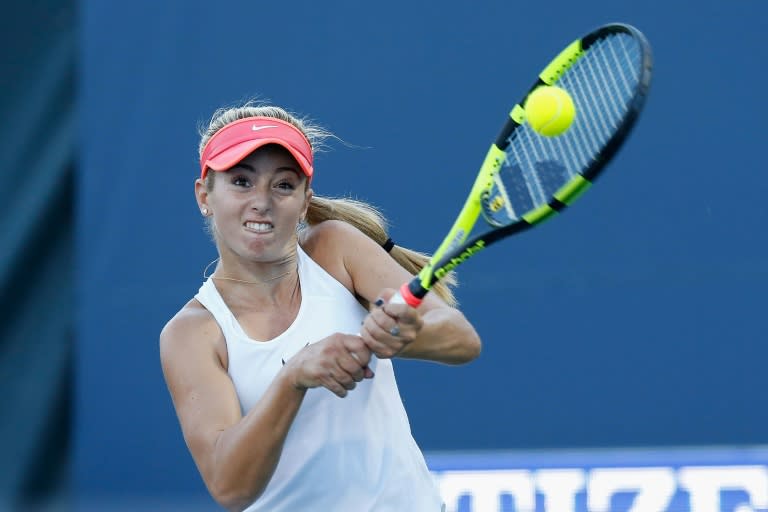 CiCi Bellis of the US competes against compatriot Venus Williams during their Bank of the West Classic quarter-final match, at the Stanford University Taube Family Tennis Stadium in California, on July 22, 2016