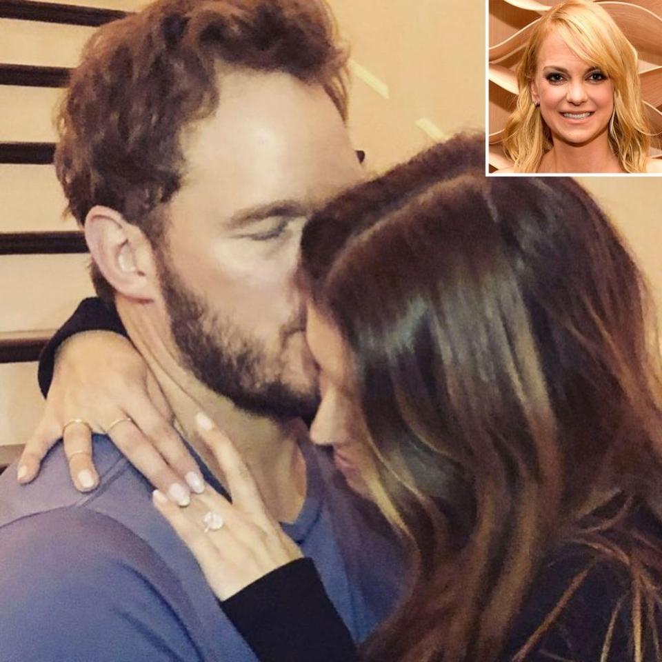 Chris Pratt, Katherine Schwarzenegger, Anna Faris (inset) | Matt Winkelmeyer/Getty Images; Chris Pratt/Instagram