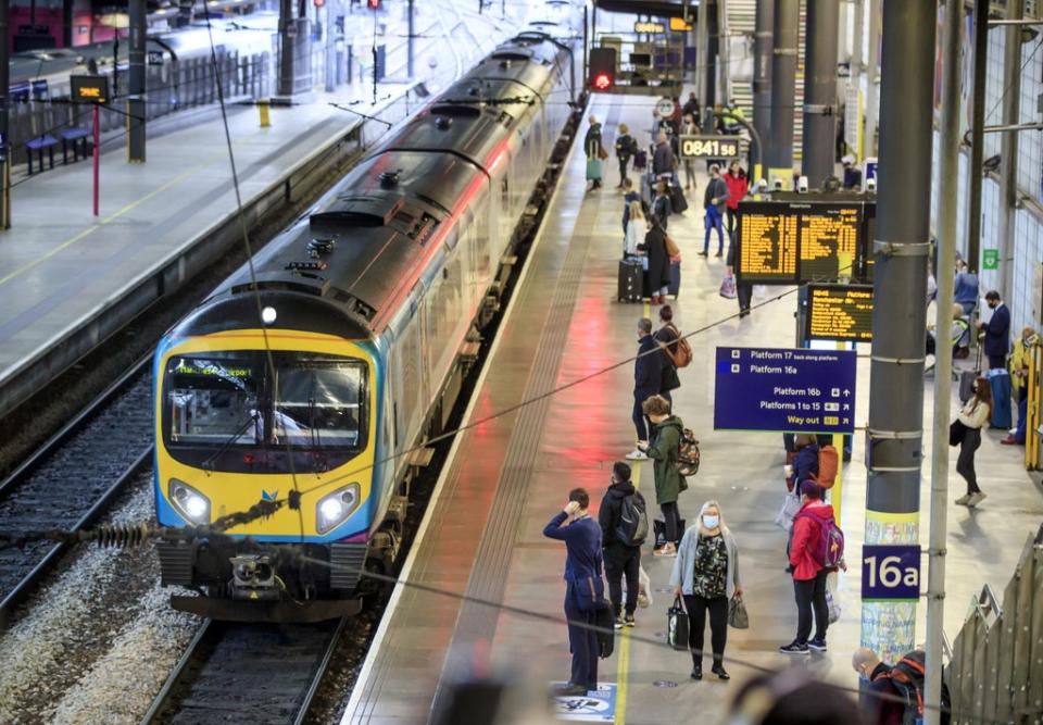 Network Rail has been urged to take action to retain train punctuality improvements seen over the coronavirus pandemic (Danny Lawson/PA) (PA Archive)