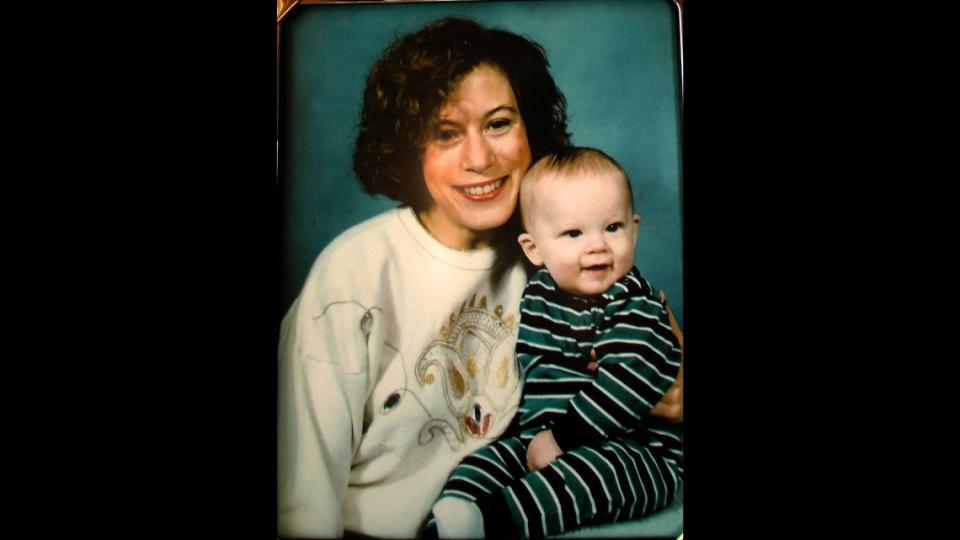 Kim Thomas with her son, Elliott. Thomas was killed not long after this photo was taken.