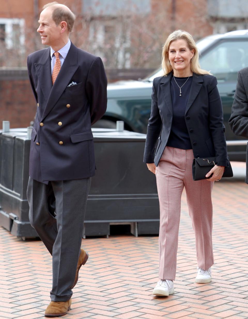 The Duchess of Edinburgh wearing Me+Em trousers, March 2024