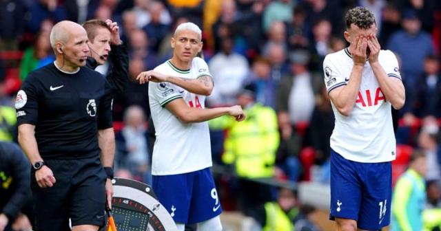 Ivan Perisic, Richarlison looking down during game for Tottenham, April 2023 Credit: Alamy