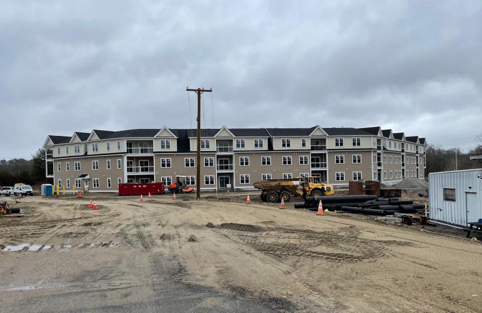 Construction was halted at The Imperial at Greenwich, a 38-unit condominium development in East Greenwich, because of "grave concerns" about the project by the town's building official.