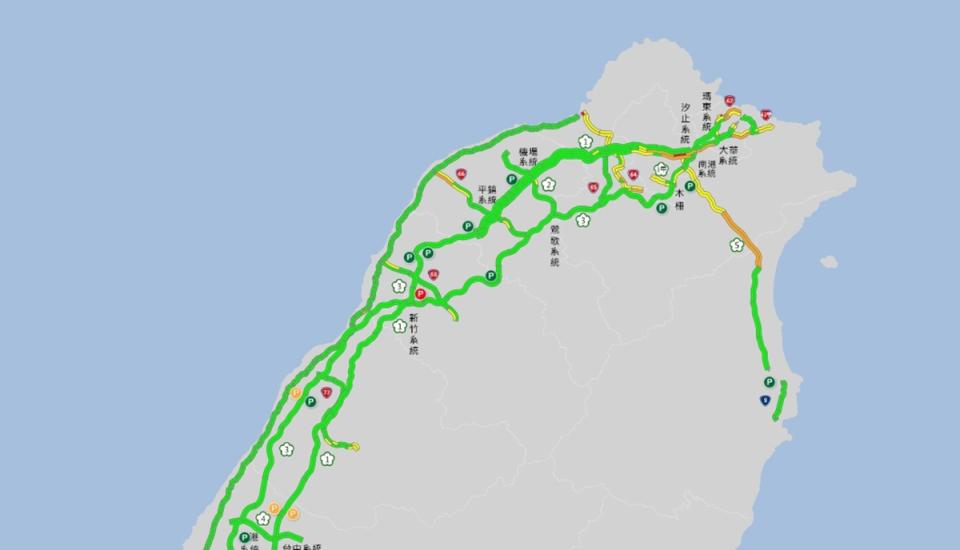 On the second day of the vacation, road conditions were mostly smooth in the morning and section 9 of the National Highway was easily blocked in the afternoon.  The picture shows the road conditions in the north of the 1300s.