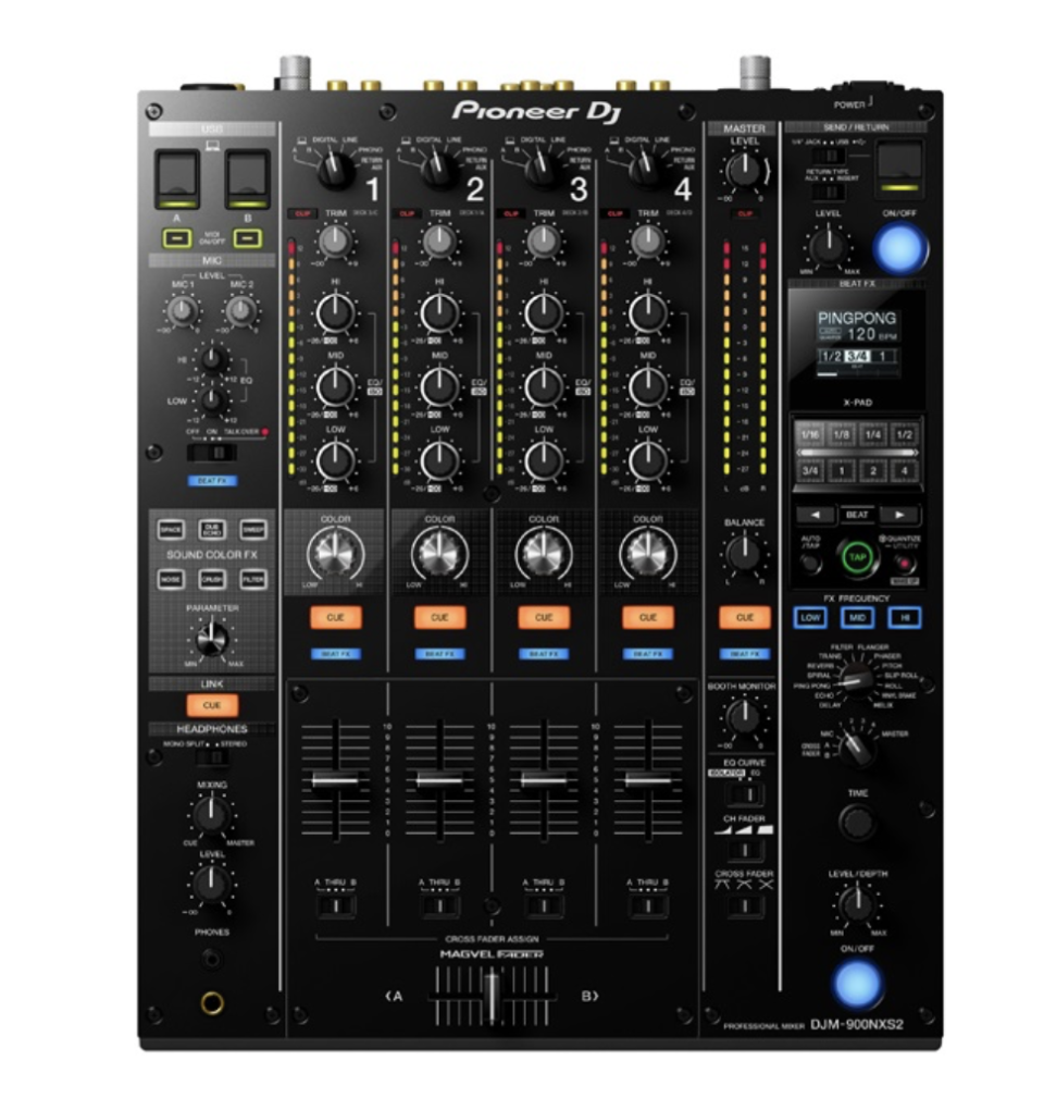 <p>Il Pioneer DJ DJM-900NXS2 Professional è il mixer digitale a 4 canali che fa gola a qualsiasi dj o aspirante tale. Questo modello vanta il primo processore per il mixaggio da 64 bit in assoluto, per un suono più caldo e sfumato. Prezzo: 2299 euro su pioneerdj.com </p>