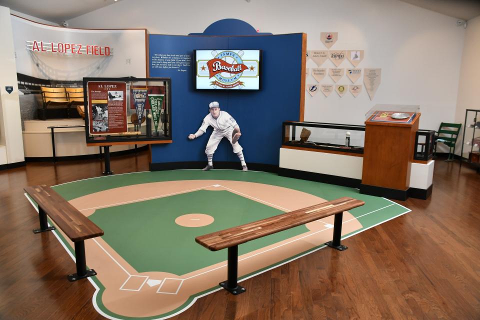 The museum's education center is one of several exhibits that also includes equipment and uniforms from professional and minor league players, and a timeline explaining how the history of baseball and Tampa are connected over the past 135 years.