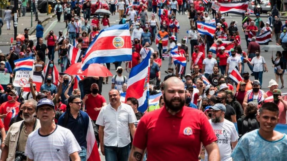 Protestas en Costa Rica