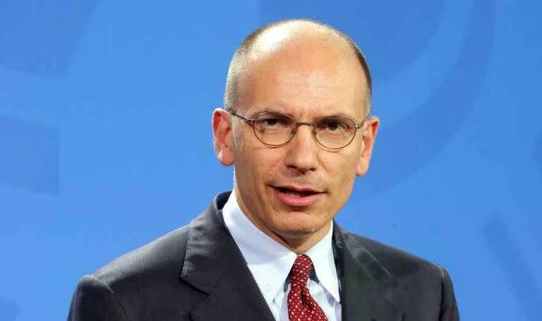 El primer ministro italiano Enrico Letta