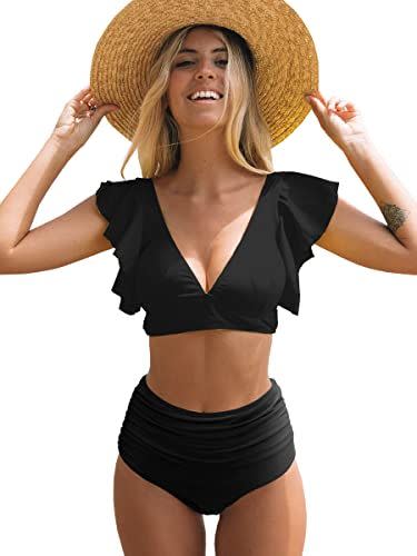 17) Ruffle High-Waisted Bikini