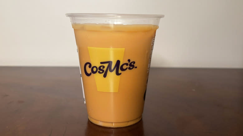 Cosmc's iced spiced tumeric latte