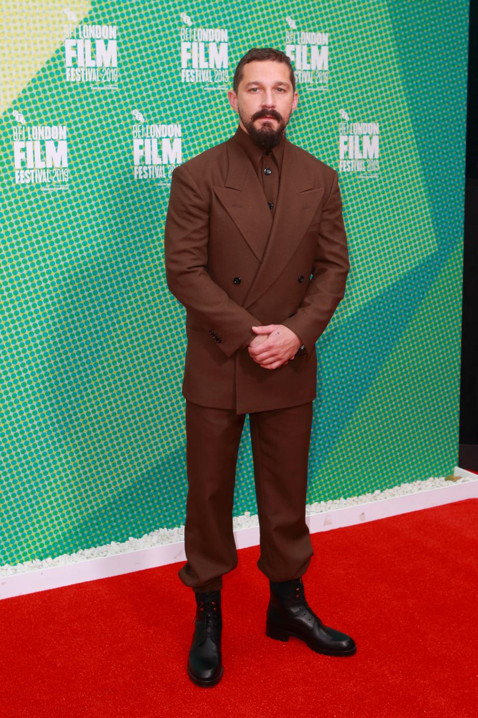 Shia Lebeouf at the BFI London Film Festival, October 03, 2019.