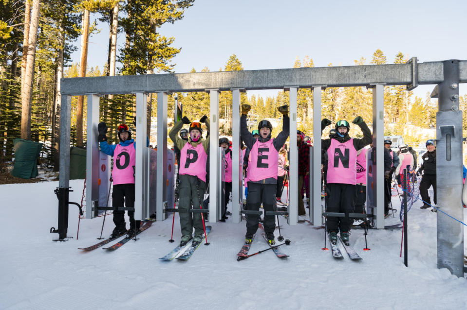 4 AM for first chair of the season? Worth it. <p>Mt. Rose Ski Tahoe</p>