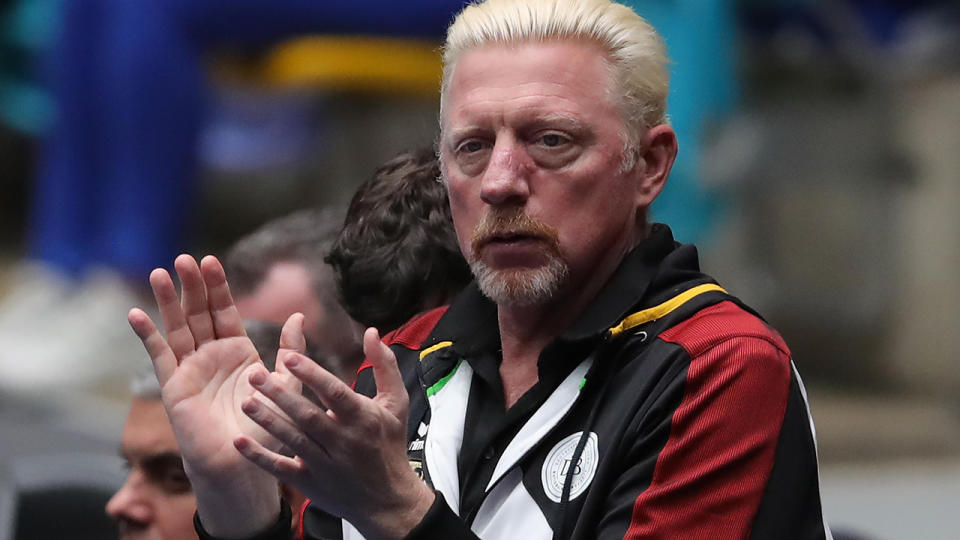 Boris Becker says the level of criticism directed at Novak Djokovic over his hotel quarantine requests was out of proportion. (Photo by Alexander Hassenstein/Bongarts/Getty Images)