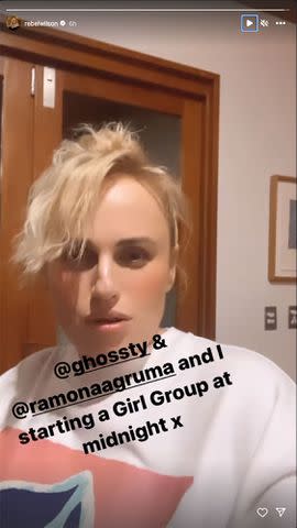 <p>Rebel Wilson/Instagram</p> Rebel Wilson shares clip of her and Ramona Agruma singing George Michael