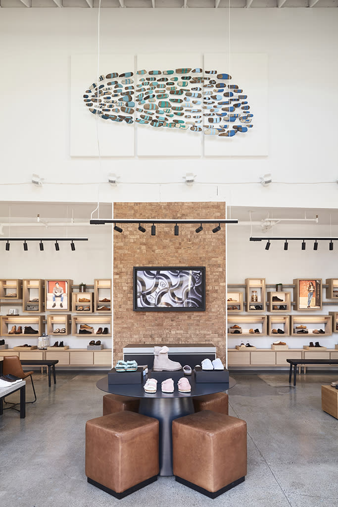 Inside Birkenstock’s new Marin County Mart store. - Credit: Courtesy of Birkenstock