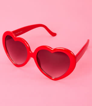 <div class="caption-credit"> Photo by: Fred Flare</div><div class="caption-title">Heart Shaped Sunglasses</div>Along with the navy Majesty Coat, Jess wears these snazzy heart sunglasses in season 1's episode titled "Control." <br> <a href="http://www.fredflare.com/ACCESSORIES/Heart-Shaped-Sunglasses/" rel="nofollow noopener" target="_blank" data-ylk="slk:Buy from Fred Flare, $12;elm:context_link;itc:0;sec:content-canvas" class="link "><i>Buy from Fred Flare, $12</i></a>