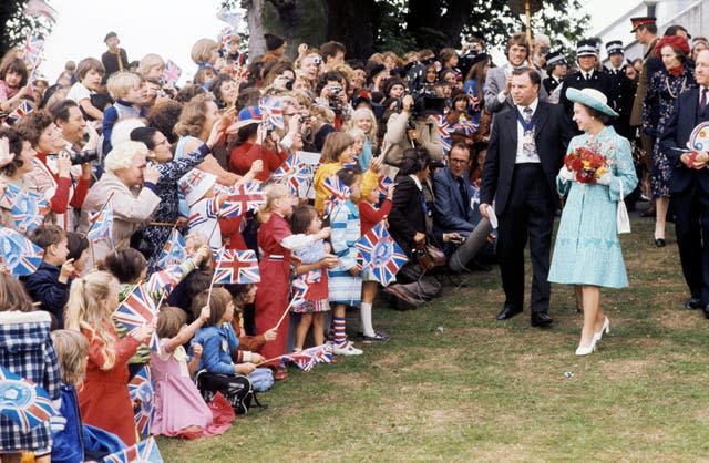 The Queen on her Silver Jubilee tour
