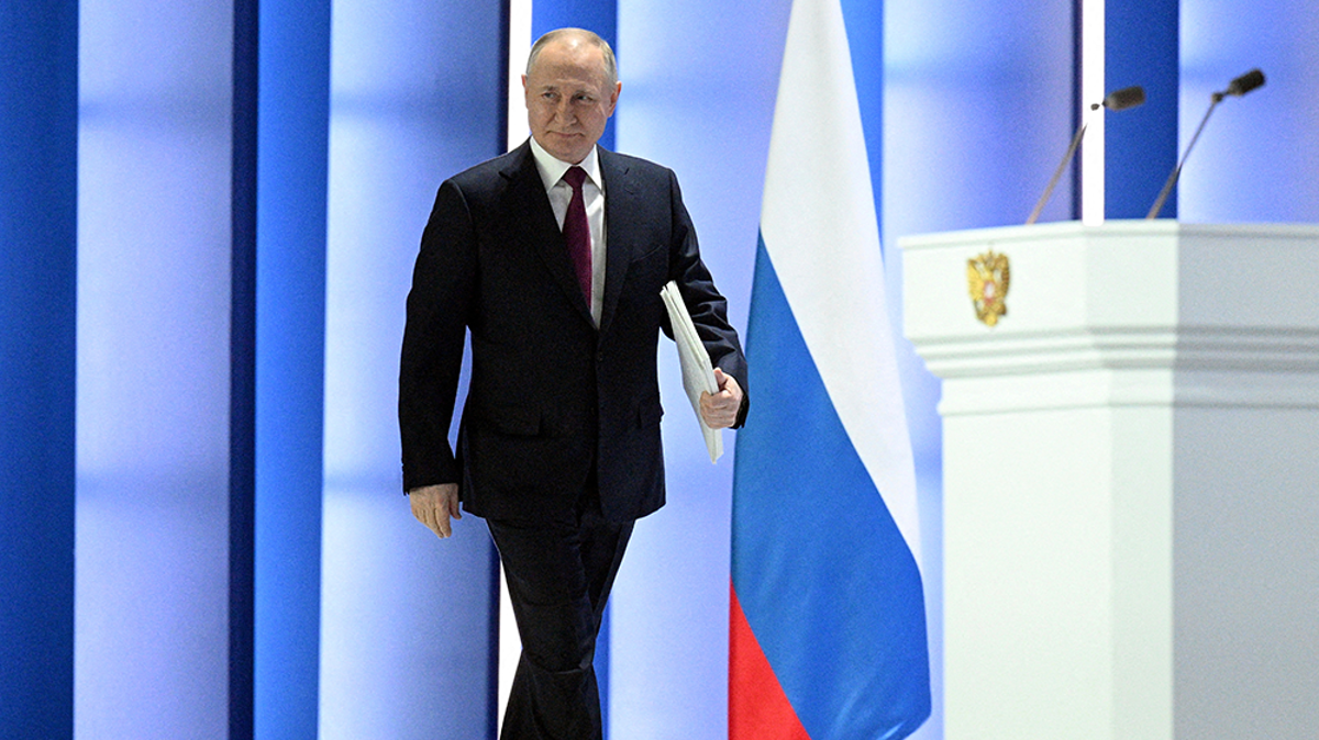 Mr Putin provided no evidence for his claims (Sputnik/Ramil Sitdikov/Kremlin via REUTERS)