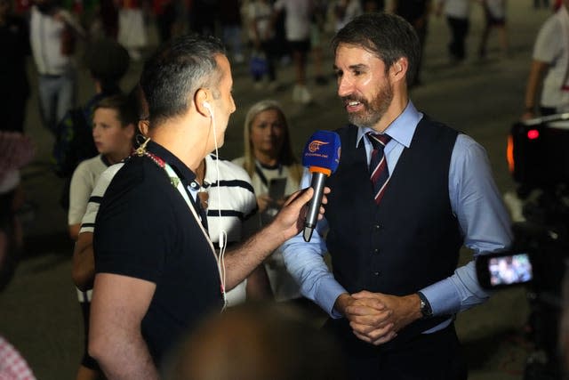 Fans watch Wales v England – FIFA World Cup 2022