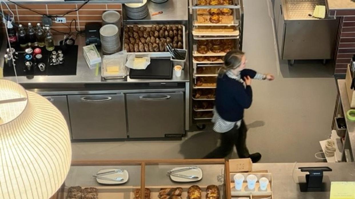 <div>Looking down on the pastry and coffee bar at the Saluhall meeting place next door to Ikea in San Francisco, CA</div> <strong>(Alice Wertz)</strong>