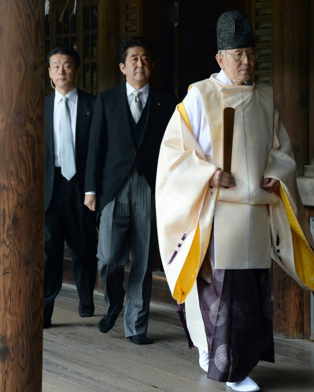 Senior Japanese politicians including Prime Minister Shinzo Abe have made appearances at the Yasukuni Shrine