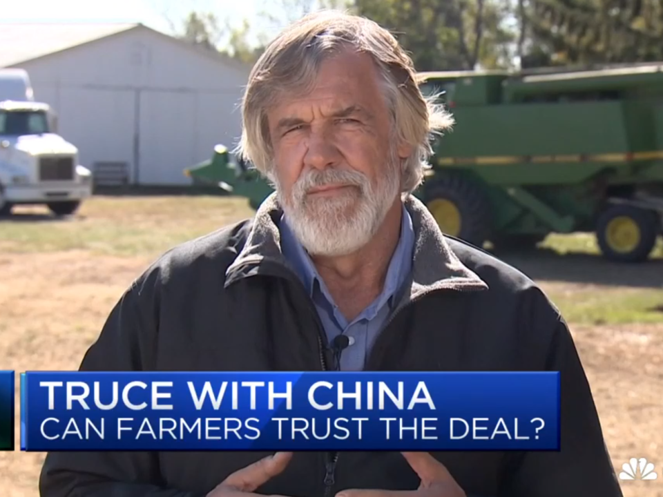 Mr Gibbs, a soy bean farmer, ruled out voting for the president again after supporting him in 2016: CNBC