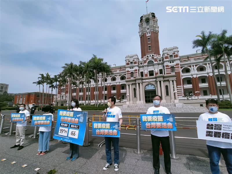 國民黨立法院黨團發起為期一週的到總統府、疾管署的活動（圖／國民黨團提供）