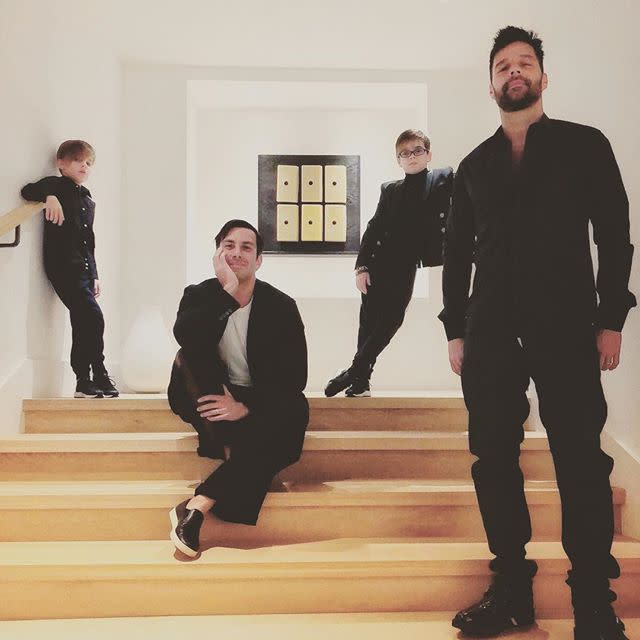 Ricky Martin y su familia/Instagram