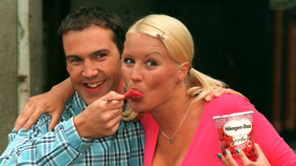 Johnny Vaughan and Denise Van Outen formed a double act on 'The Big Breakfast' in the 1990s. (PA/Getty)