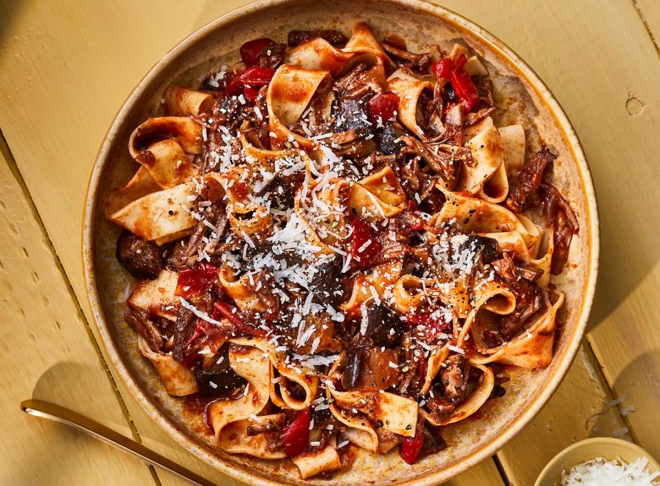 Beef and Eggplant Tagliatelle