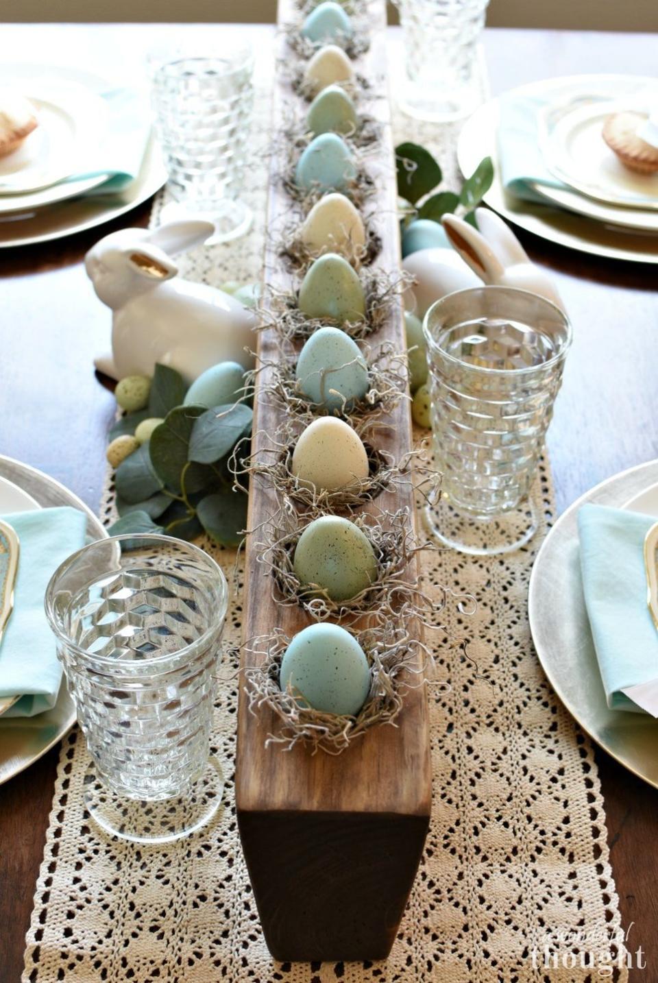 Ombré Egg Centerpiece