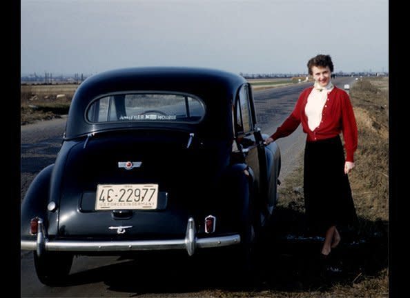 "Allow me to demonstrate the small generational gap between Lucy's mom and mine with this shot of my mom (of, eventually, eleven children) stylin' in the 1950s. She still looks this good at 80." - Laura Rowley, editor, HuffPost/50    (HP photo)