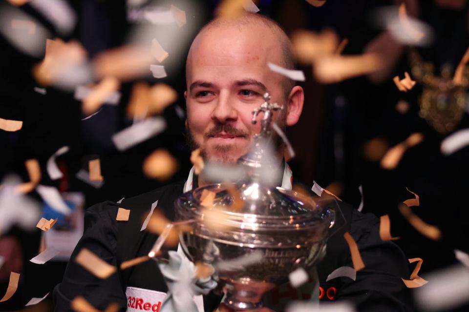 Defending champion Luca Brecel fell in the first round (Getty Images)