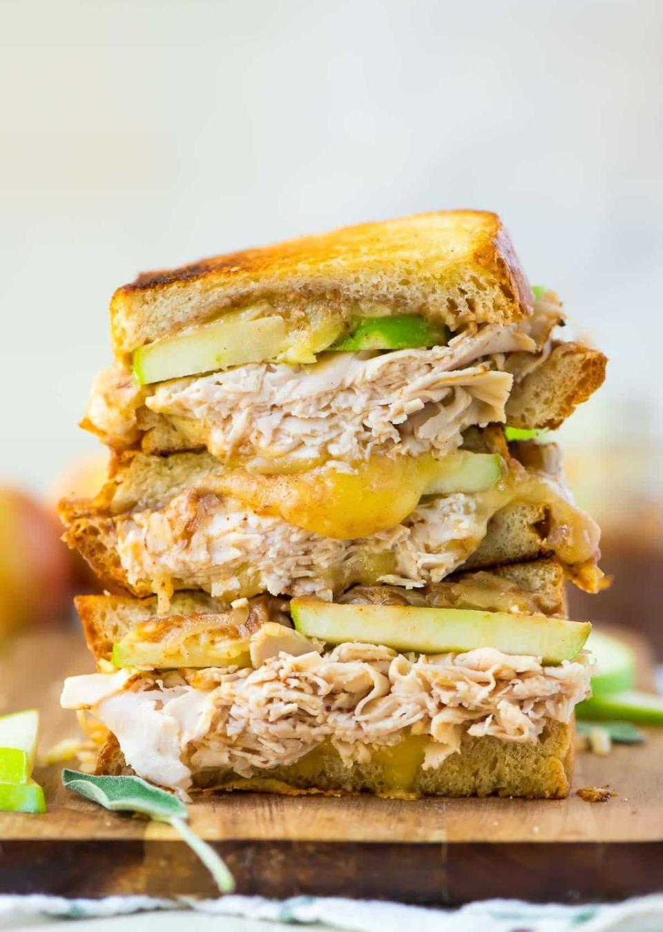 13) Apple Grilled Cheese with Turkey