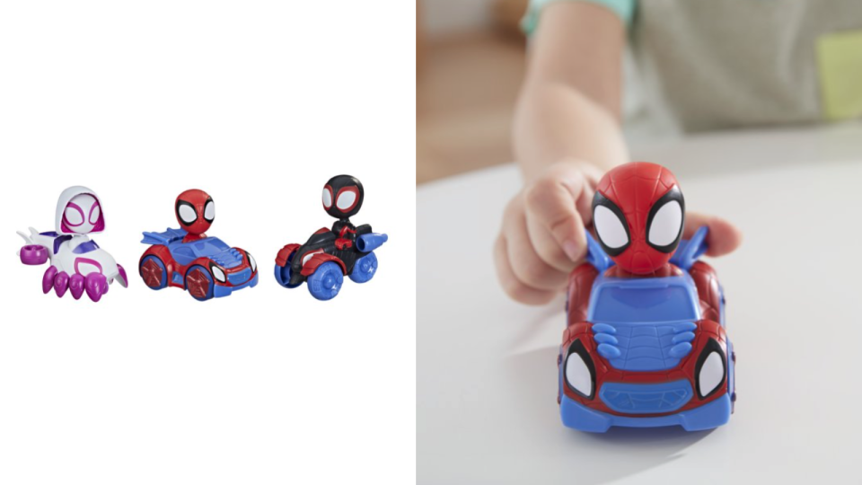 Best Marvel toys: Spidey And His Amazing Friends Squad Racers Set.