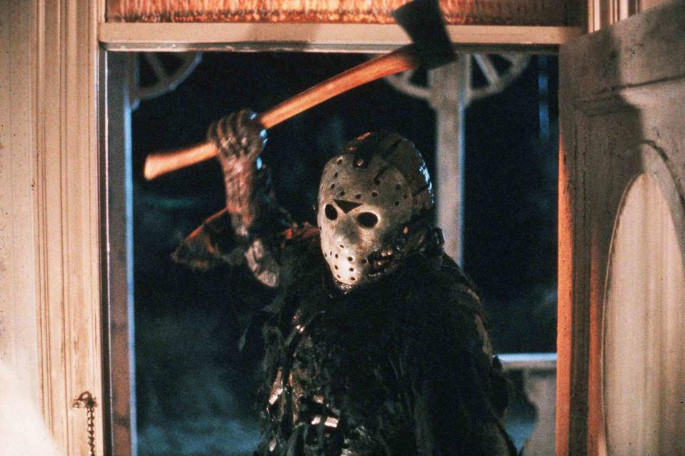 <p>Paramount/Kobal/Shutterstock</p> Kane Hodder plays Jason in 