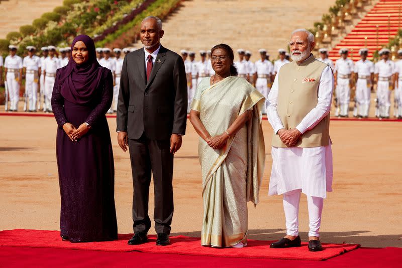 Maldives President Muizzu visits New Delhi, India