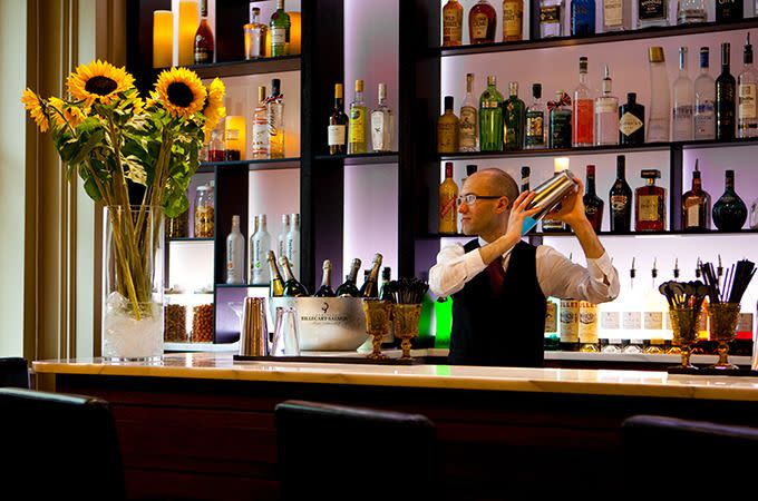 The bar staff here will make made-to-order cocktails if you so desire. Photo: The Gainsborough Bath Spa