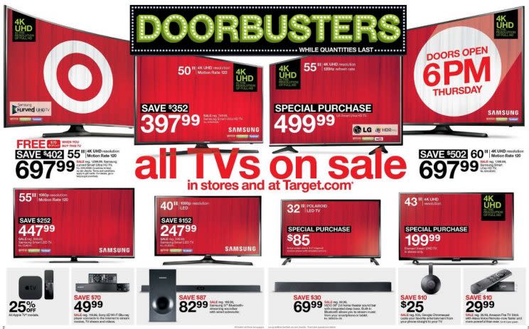 Target Black Friday ad.