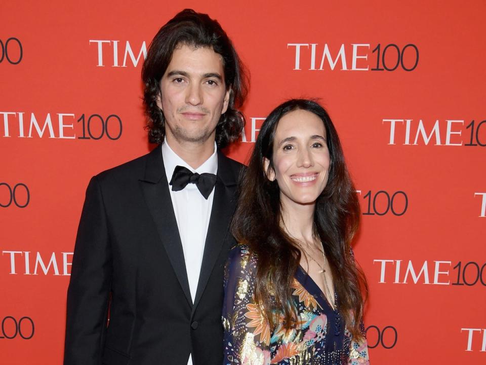 WeWork Co-Founder and CEO Adam Neumann and Rebekah Paltrow Neumann attend the 2018 Time 100 Gala dinner (Getty/Time)