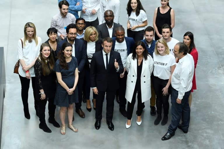 Station F, the world's biggest start-up campus, is emblematic of Emmanuel Macron's vision for a dynamic new France