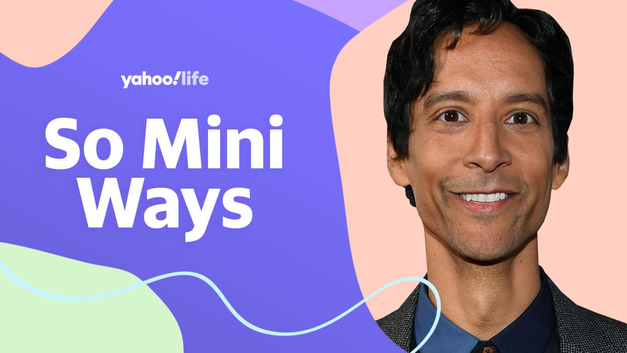 Danny Pudi opens up about parenting twins. (Photo: Getty; designed by Quinn Lemmers)