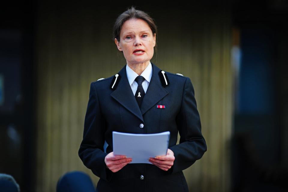 Assistant Chief Constable Nikki Leaper outside Crownhill Police Station in Plymouth (Ben Birchall) (PA Wire)