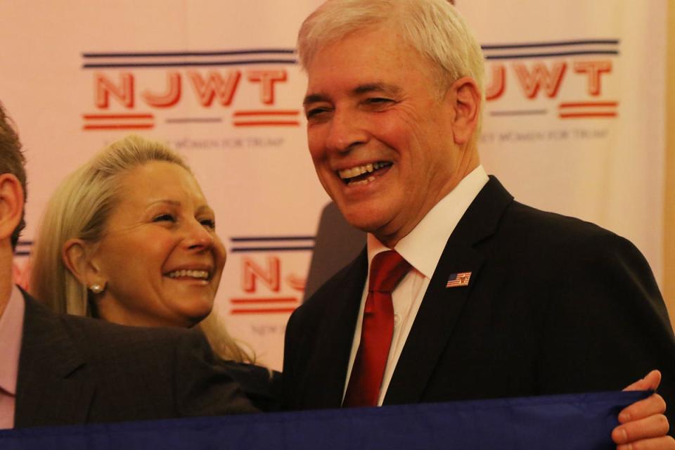 Nutley Commissioner and member of the Trump for President Advisory Board, Steven L. Rogers has his picture taken at a New Jersey Women for Trump event at the Eagle Oaks Golf Club in Farmingdale, NJ on November 7, 2019.