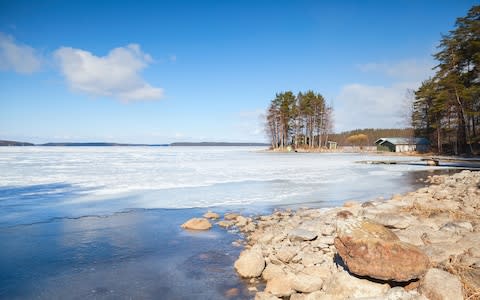 Come winter, the lakes of Karelia completely freeze over - Credit: istock