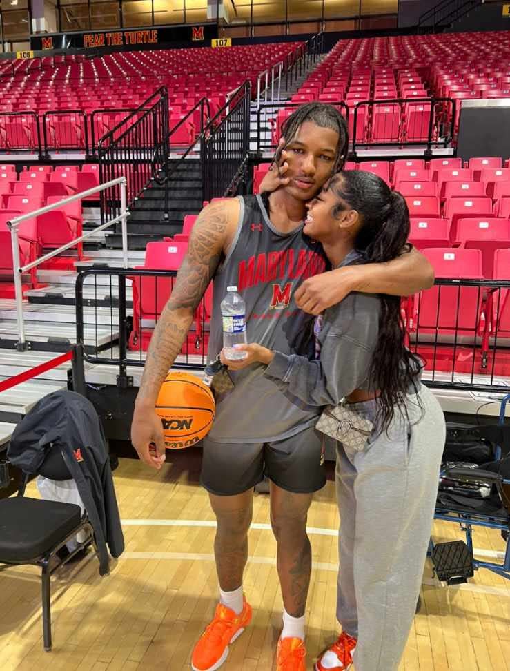 When they were both playing at Maryland in the 2021-22 season, Angel Reese said she went to all her brother's games and "yelled the whole time."