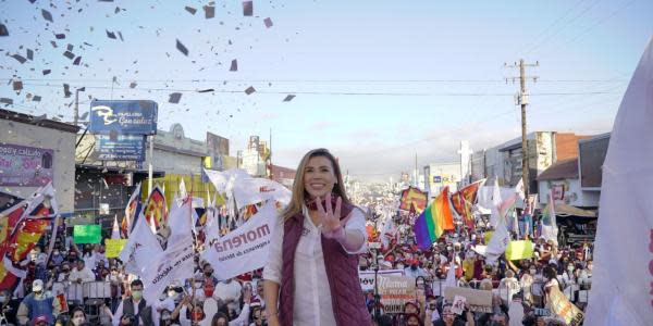 Marina del Pilar pide a Baja California votar para desterrar a la corrupción 