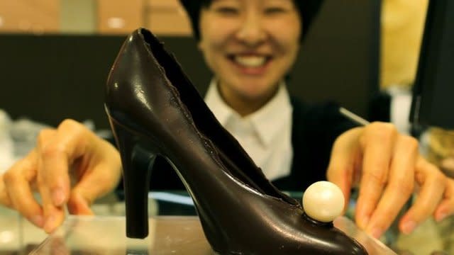 chocolate shoes