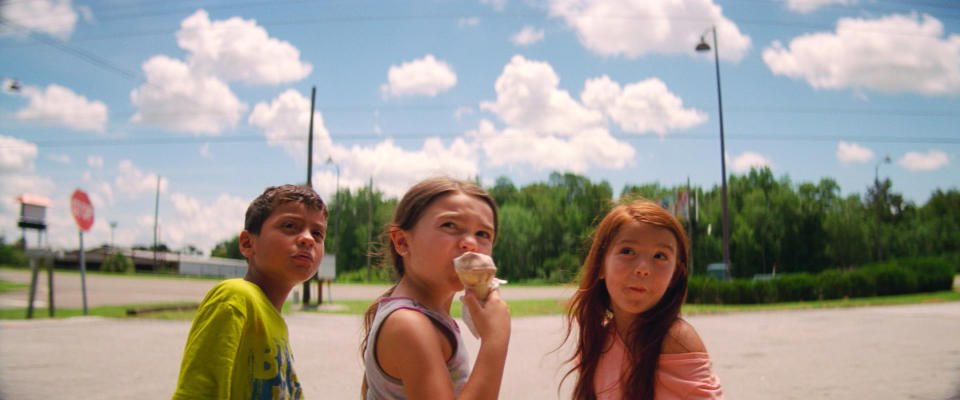 The young cast of <em>The Florida Project</em>: Christopher Rivera, Prince, and Valeria Cotto. (Photo: A24/courtesy Everett Collection)